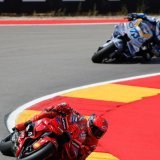 Marc Marquez suivi par Alex Marquez: une image récurrente de la saison 2025 KEYSTONE/EPA/JAVIER CEBOLLADA